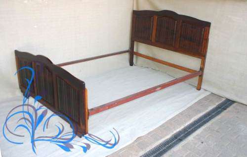 ** Imboya linnen fold double bed, headboard, footboard and frames (Winter Special)**