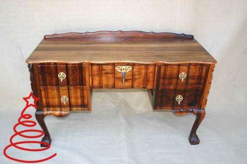 *Christmas Sale* Stinkwood ball & claw dressing table without mirrors - 123cm x 51cm x 71cm high