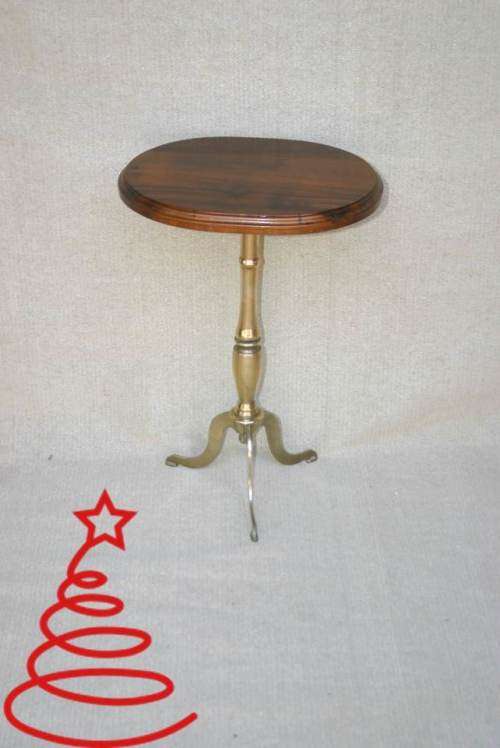 *Christmas Sale* Small Imboya & copper wine-table -  32cm x 27cm x 47.5cm high