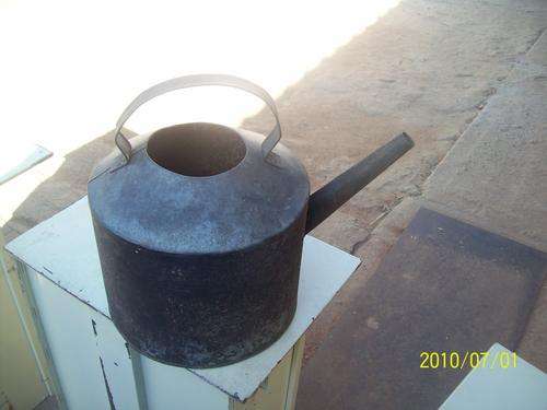 Old water-can, 24cm in diameter and 35cm high