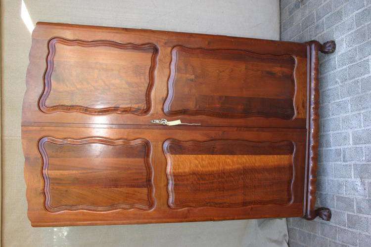 2 door Stinkwood ball & claw wardrobe