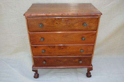 Kiaat Ball & Claw chest of drawers
