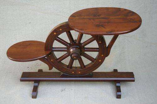 Wagon wheel table made by K.F Durand