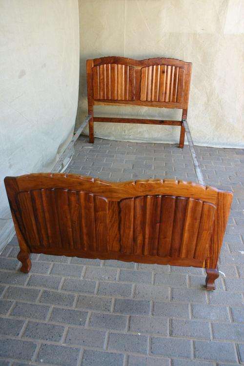 Kiaat 3/4 (three quarter) bed - SEE 10% DISCOUNT