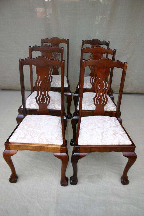 Set of 6 Ball & claw Imboya diningroom chairs, no table