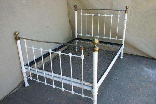 Cast iron & copper double bed
