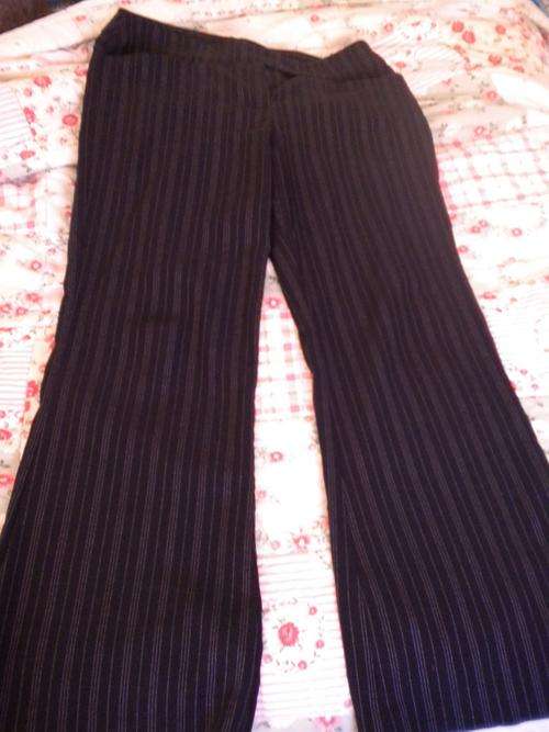 Striped black pants - Size 10