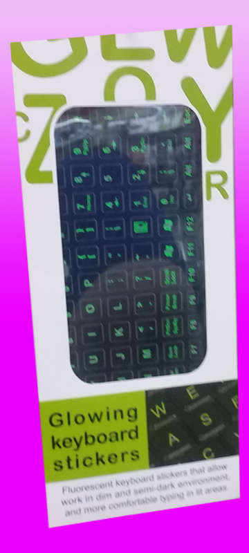 Glowing Keyboard Stickers