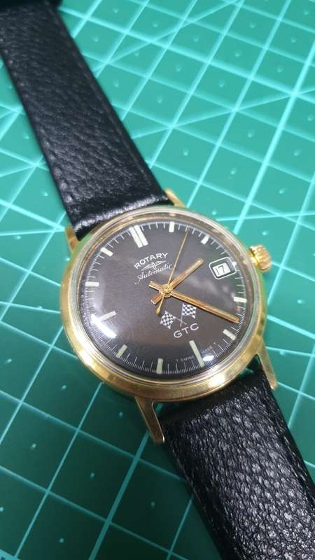Vintage Very Rare Rotary Automatic Grand Prix Men`s Watch