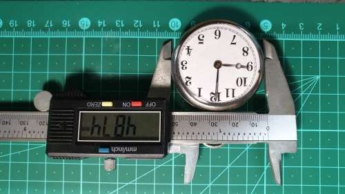 Antique Dollar Paper Dial Pocket Watch