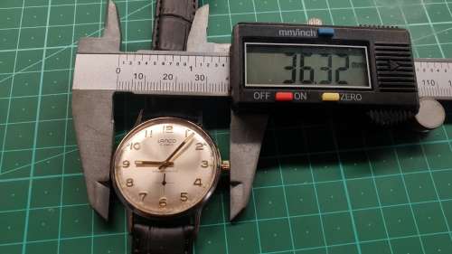 Large Vintage Lanco Manual Wind Men`s Watch Perfectly Restored