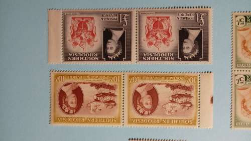 Southern Rhodesia 1953 Queen Elizabeth 2...MINT..Double full set..