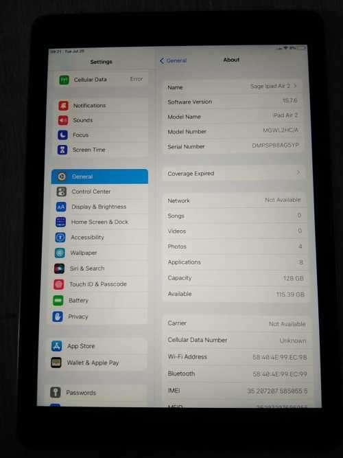 iPad Air 2 128gb(9,7 WiFi+Cellular)