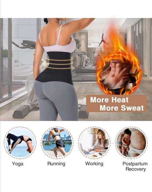 5M Waist Trainer Belt Snatch Bandage Wrap Belly Body Shaper Compresion Wrap -5 meters