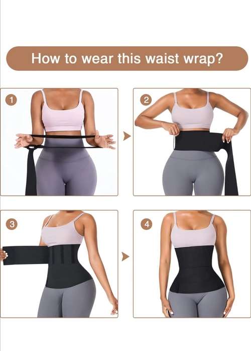 5M Waist Trainer Belt Snatch Bandage Wrap Belly Body Shaper Compresion Wrap -5 meters