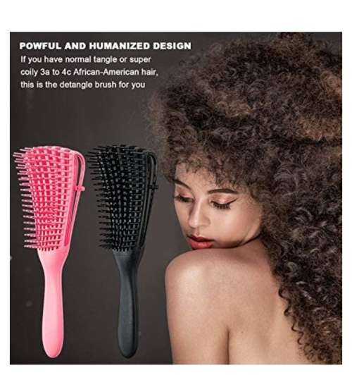 Detangling Hair Brush for Kinky Curly Wet Dry Long Oily Thick Hair Knots Detengler