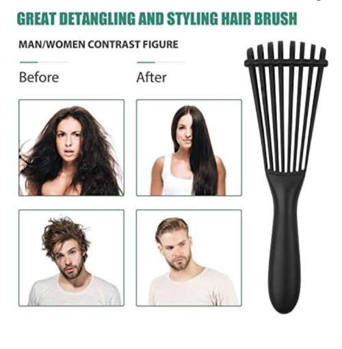 Detangling Hair Brush for Kinky Curly Wet Dry Long Oily Thick Hair Knots Detengler
