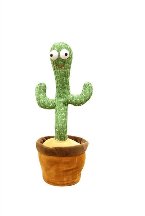 Electronic 2 in 1 Dancing and Singing Cactus Plush Toy