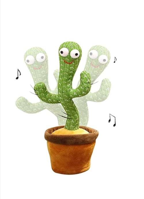 Electronic 2 in 1 Dancing and Singing Cactus Plush Toy