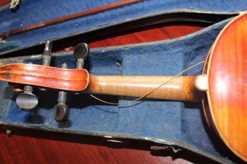 Antique Saxon German Violin circa 1800s Modelled after the work of Antonius Stradivari