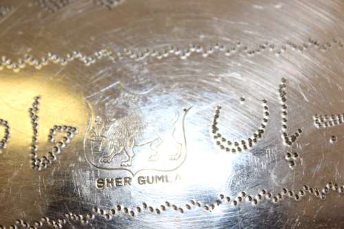 Antique Colonial Betel nut Box with hand inscribed design circa 1850s with saddle clip 15cm x 10cm