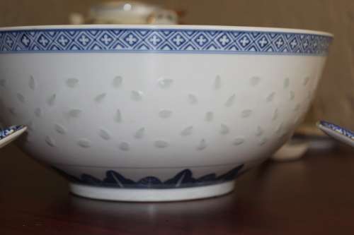 Vintage 14 piece Chinese Porcelain Soup Service marked. circa 1950`s - 60`s