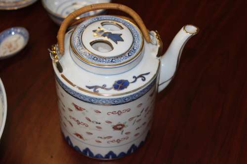 Vintage 14 piece Chinese Porcelain Soup Service marked. circa 1950`s - 60`s