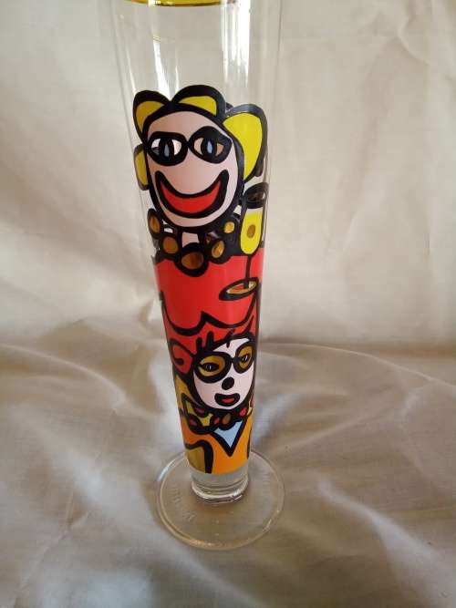 Original Maarten Vroligk Collectors Art Glass, 25cm Tall