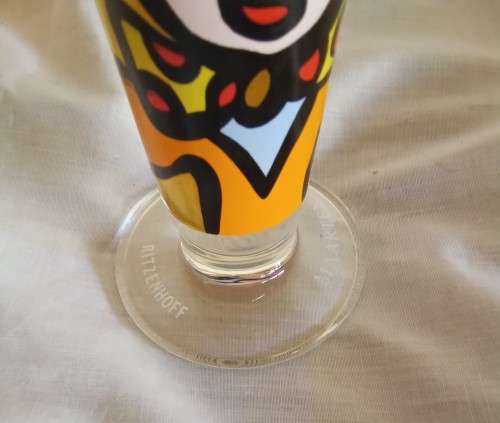Original Maarten Vroligk Collectors Art Glass, 25cm Tall