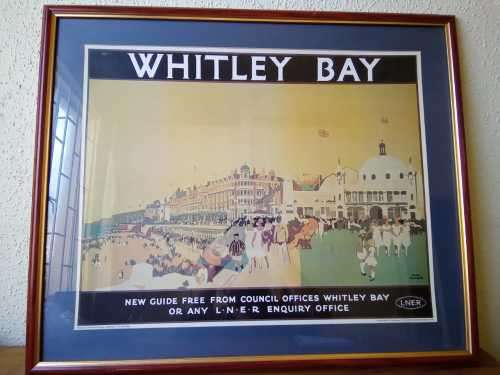Fred Taylor Railway Lithograph framed behind glass 86x72cm refer to images