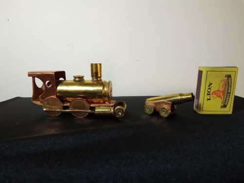 Vintage Rhodesian bullet shell art