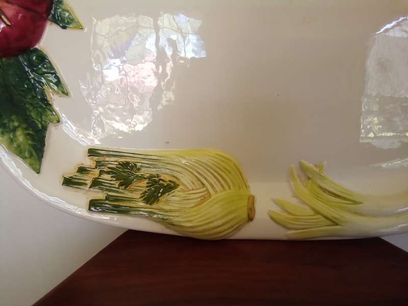 Bassano Vintage hand painted Italian Platter 40 by 31cm
