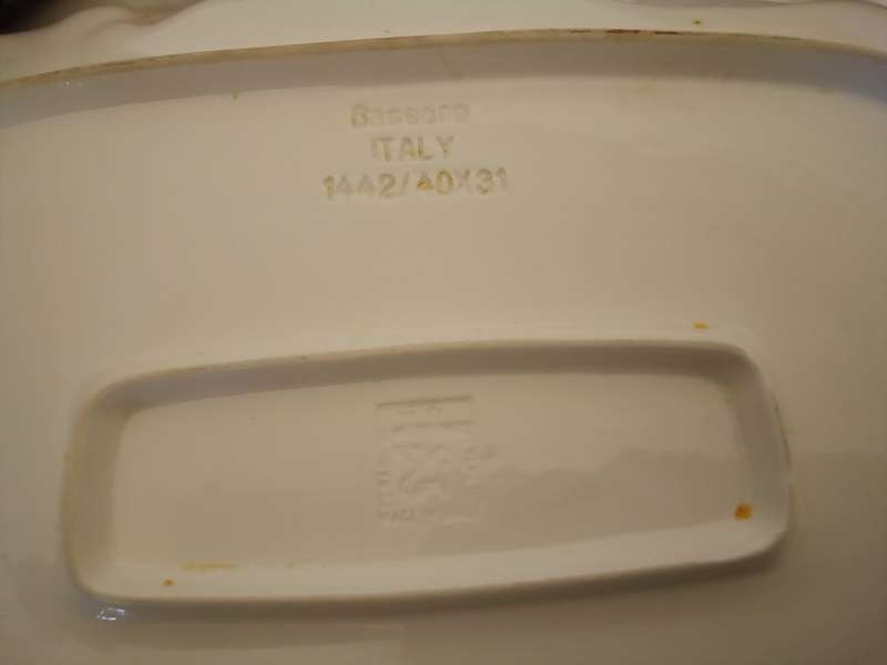 Bassano Vintage hand painted Italian Platter 40 by 31cm