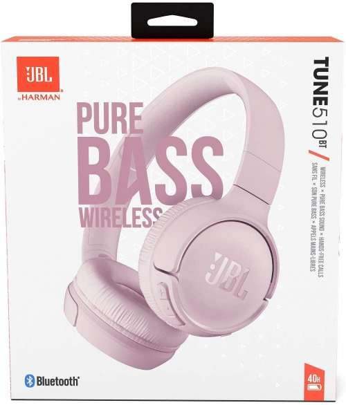 JBL T510BT On-Ear Wireless Bluetooth Headphones