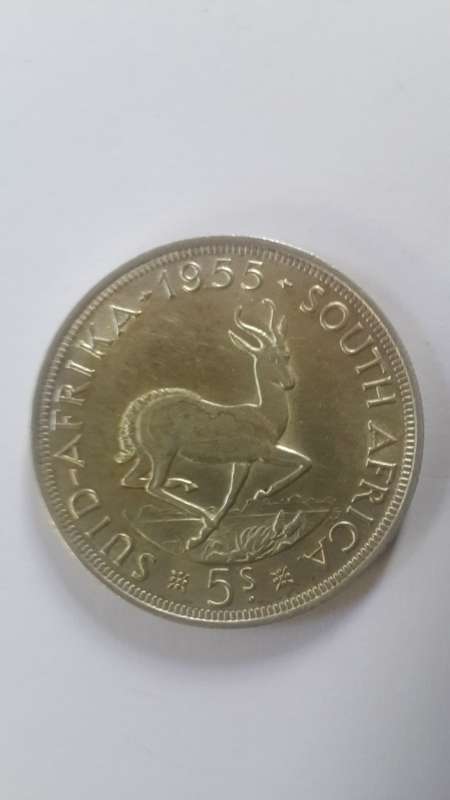 1955- 5 Shilling -Crown