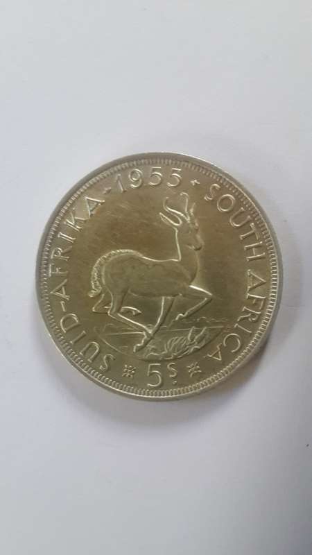 1955- 5 Shilling -Crown