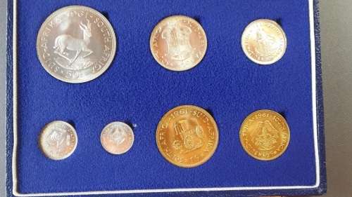 1961 RSA Short Proof Set, in S.A.M Box -Top Quality Coins