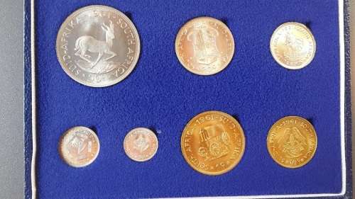1961 RSA Short Proof Set, in S.A.M Box -Top Quality Coins