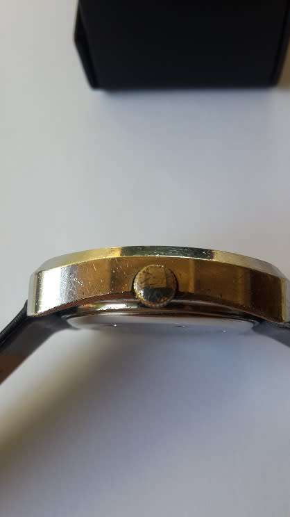 Vintage 1970s Sicura / Collins 17 JLS Swiss Mens Date Watch - Scarce