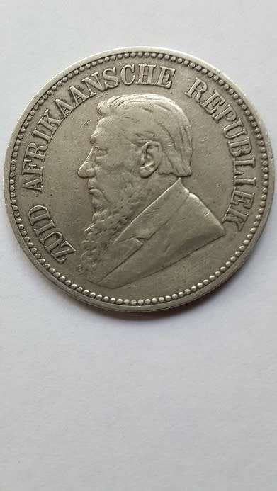 1893 ZAR Kruger Halfcrown - Two and a Half Shillings