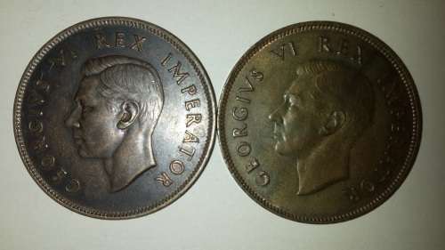SA Penny Lot - 1934, 1936, 1940 and 1941 - In Good Condition.