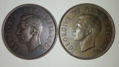 SA Penny Lot - 1934, 1936, 1940 and 1941 - In Good Condition.
