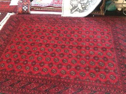 PERSIAN RED AFGHAN RUG 300 X 200 CM