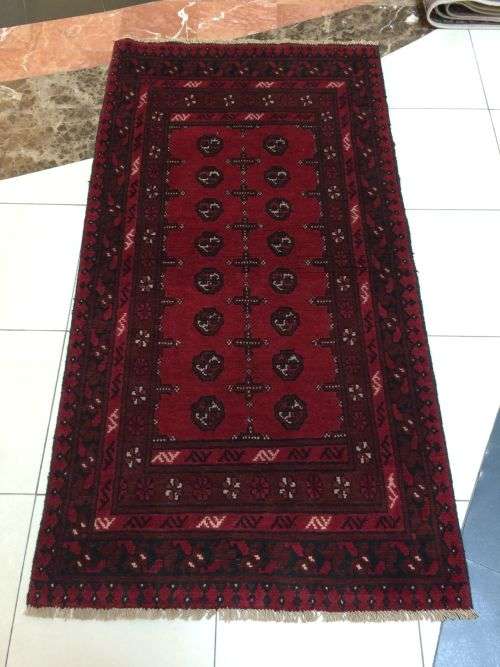 Handmade Persian Red Afghan Rug 150 x 100 (with Certificate)