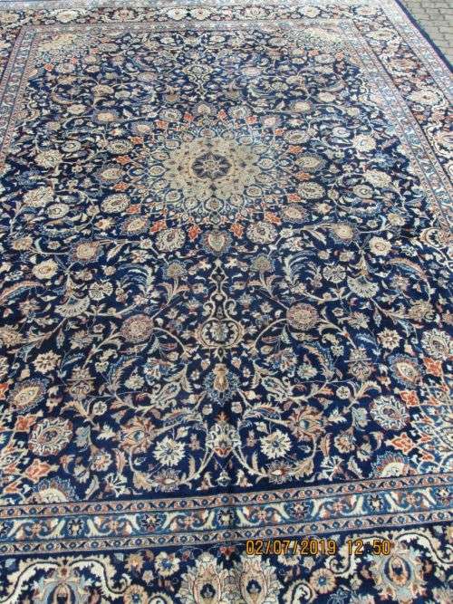 BEAUTIFULL BLUE  PERSIAN TABRIZ SIZE 410 X 305