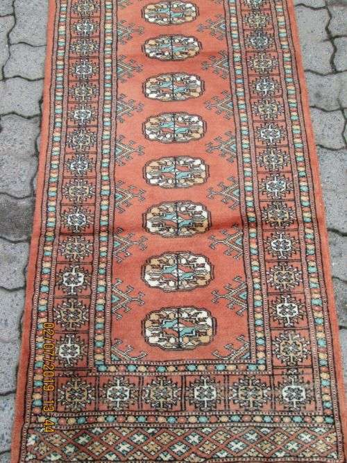 BEAUTIFULL   PERSIAN BUKHARA CARPET  SIZE 187 X 63