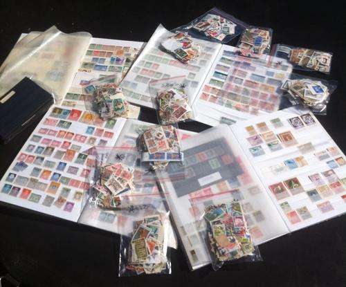 World + SA collection of Stamps incl 4 Stock Books, CRAZY R1 START