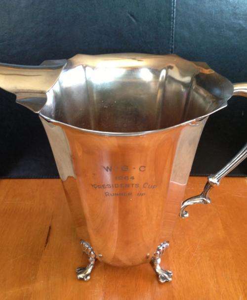 Silver Plated Water Jug - WGC 1964 Presidents Cup - Runner up