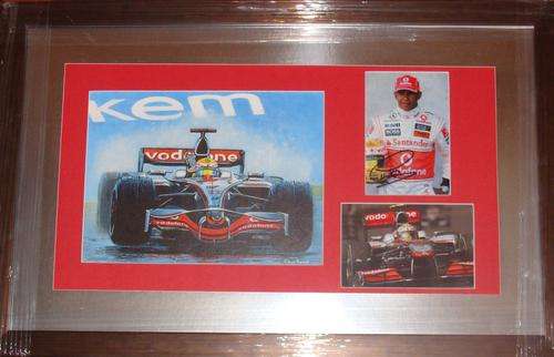 Lewis Hamilton Authentic signed framed photograph