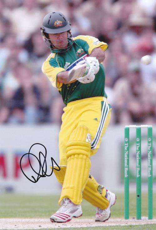 Ricky Ponting hand signed photo